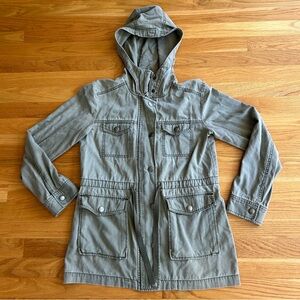 BP | Army Green Cargo Zip-Up Utility Jacket